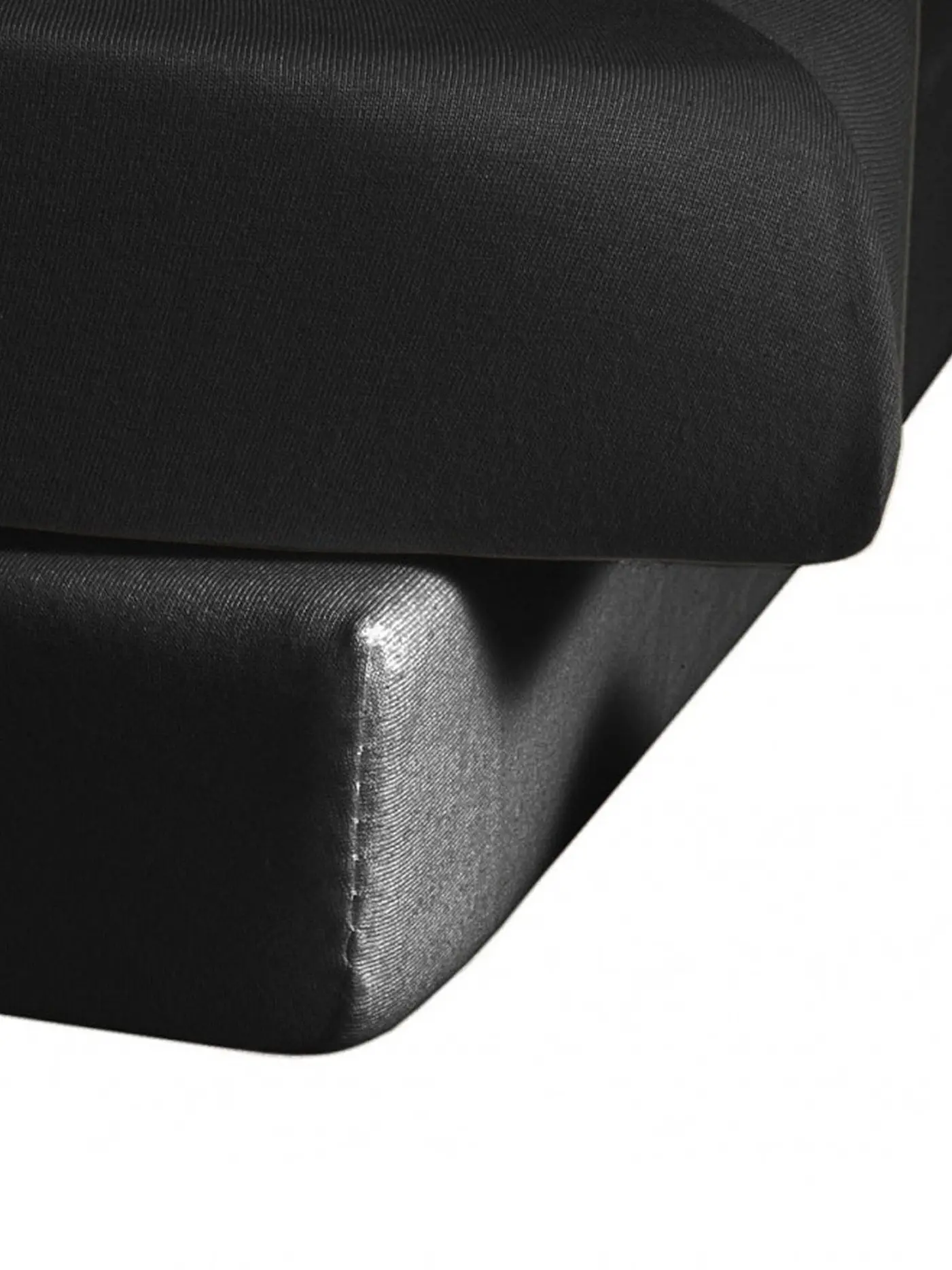 FLEURESSE | Jerseyspannleintuch 150x200cm (Gelb) | schwarz